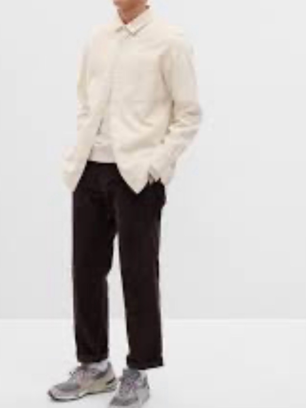 Gap Transitional Birch Button Up Twill Heavy Cotton Shirt M